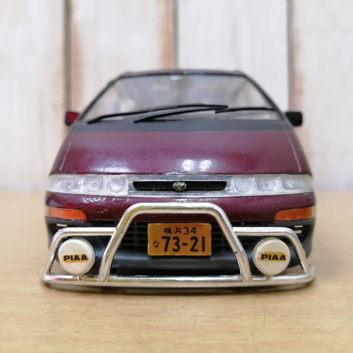 ○24032102 プラモデル 完成品 難有 トヨタ エスティマ エミーナG 4WD TOYOTA ESTIMA EMINA G 4WD 全長約20.5cmの画像4