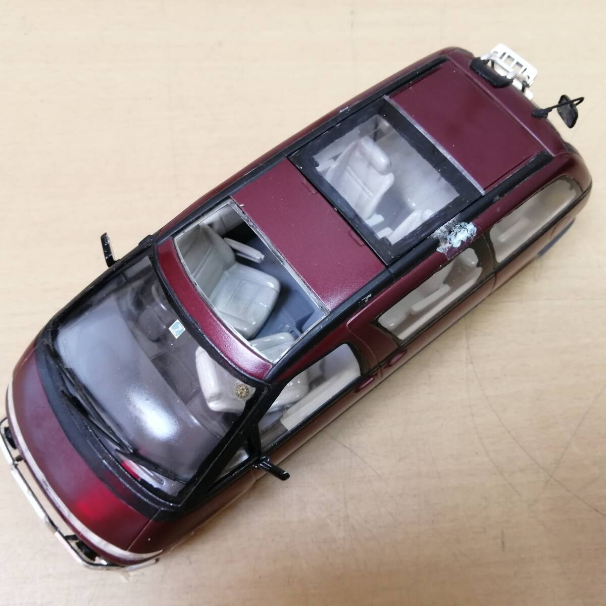 ○24032102 プラモデル 完成品 難有 トヨタ エスティマ エミーナG 4WD TOYOTA ESTIMA EMINA G 4WD 全長約20.5cmの画像10