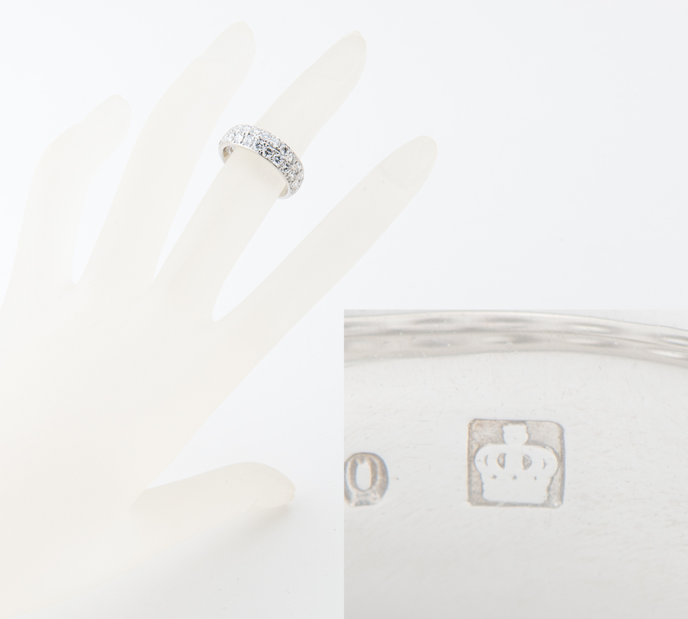 格安人気 81818円 ロイヤルアッシャー ダイヤモンド計1.50ct プラチナ900 指輪