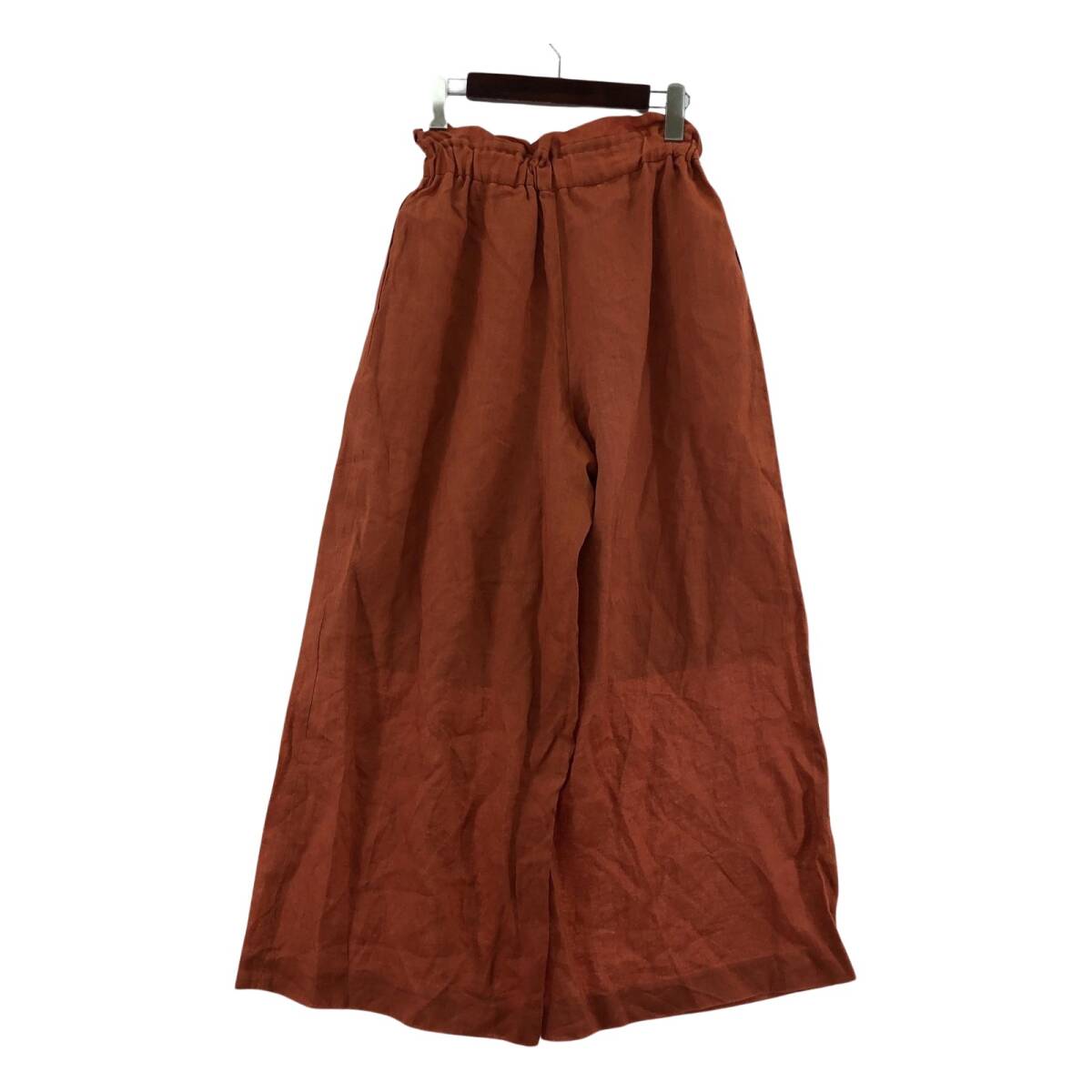ROPE Rope лен 100% широкий брюки size34/ orange серия женский 