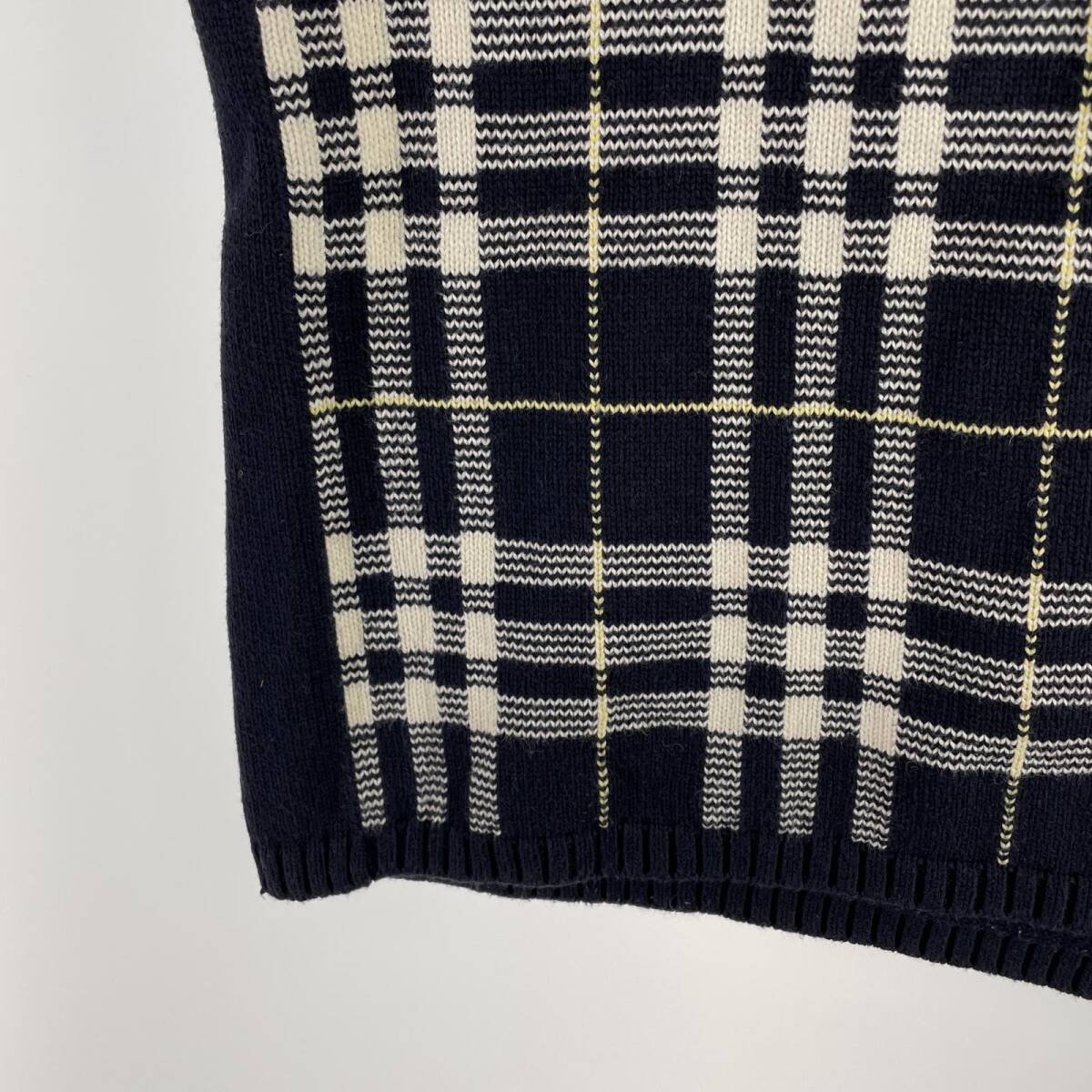 BURBERRY LONDON バーバリー ロンドン チェック アンサンブル size2/紺 レディース_画像6