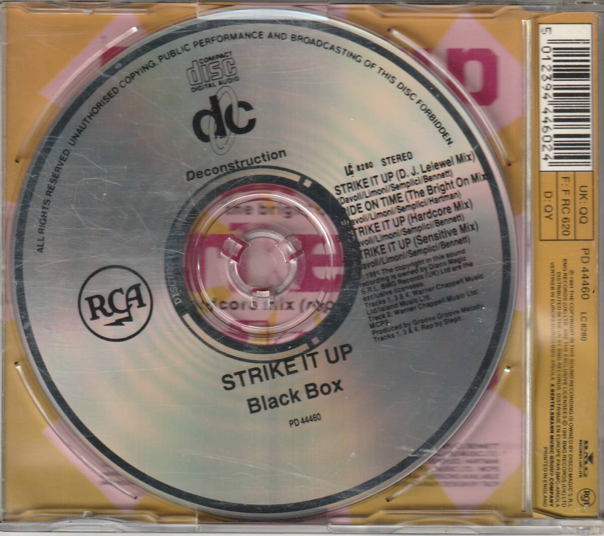 UK盤CDS2枚★Black Box★Everybody Everybody＋Strike It Up＋Ride On Time★90-91年★Hit曲_画像4