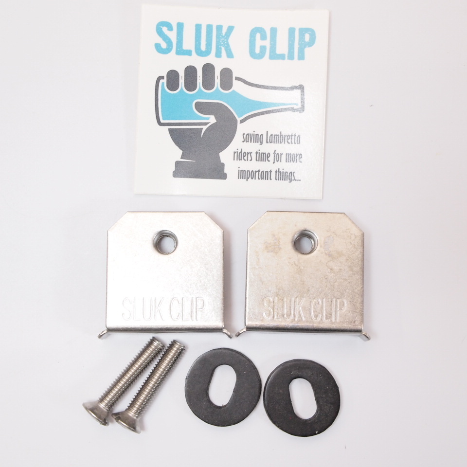 Mounting clip for bridge piece -SLUK CLIP- Lambretta LI LIS SX TV DL GP ブリッジピースの固定を簡単にするクリップ_画像1