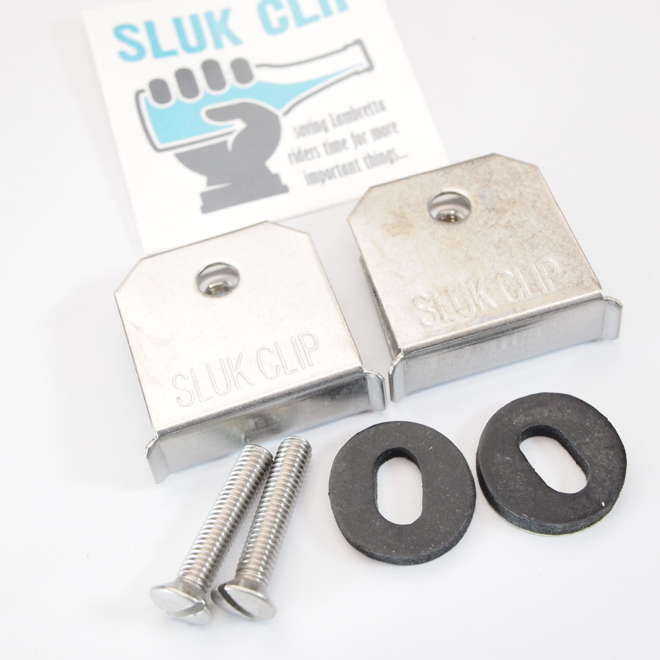 Mounting clip for bridge piece -SLUK CLIP- Lambretta LI LIS SX TV DL GP ブリッジピースの固定を簡単にするクリップ_画像2