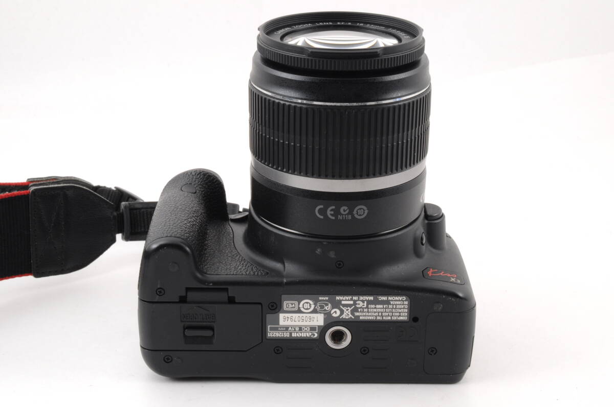 シャッター回数 1485回 動作品 キャノン Canon EOS Kiss X3 レンズ EF-S 18-55mm f3.5-5.6 IS デジタル一眼カメラ 箱 充電器付 管80K6153_画像6