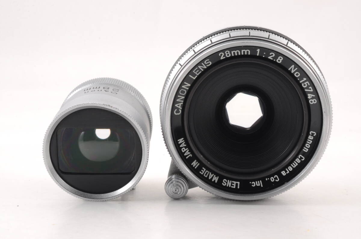 キャノン Canon LENS 28mm f2.8 Lマウント 28mm ビューファインダー MF 一眼カメラレンズ 管K6356_画像6