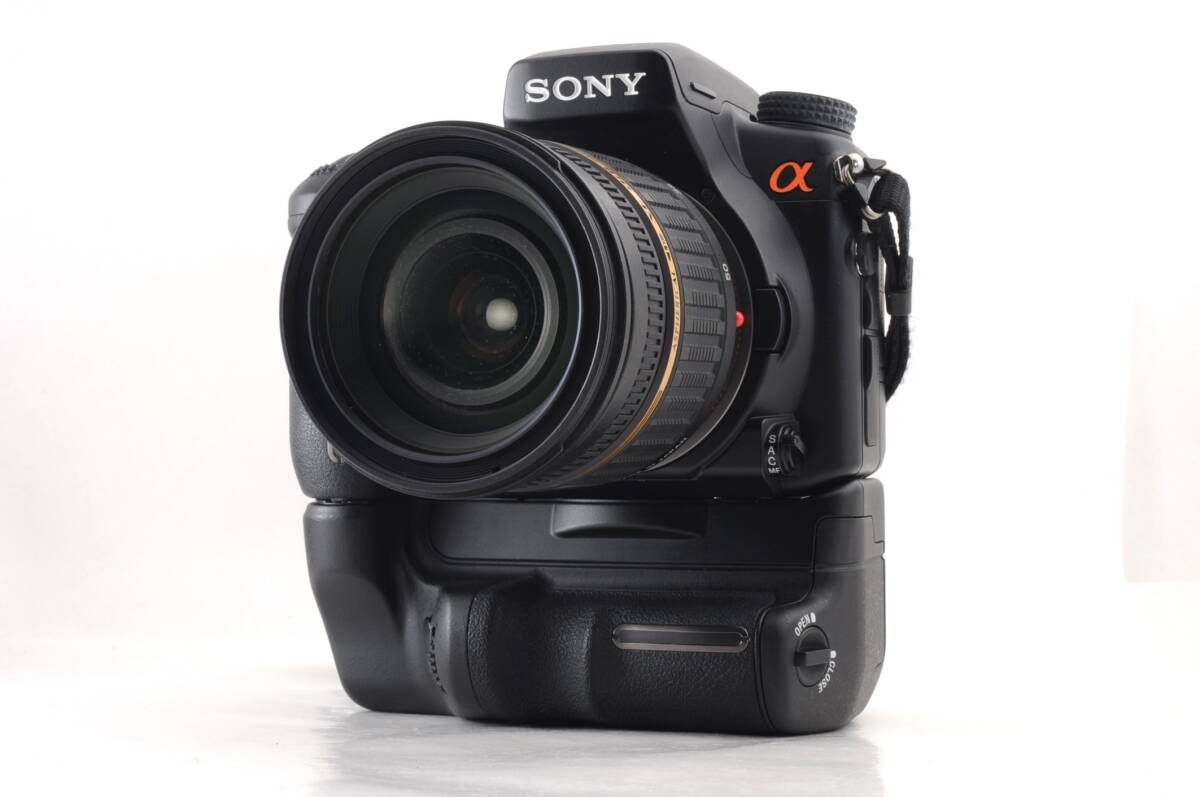 動作品 ソニー SONY α700 DSLR-A700 レンズ TAMRON AF 17-50mm f2.8 デジタル一眼カメラ バッテリーグリップ VG-C70AM フード付 管K6369_画像1