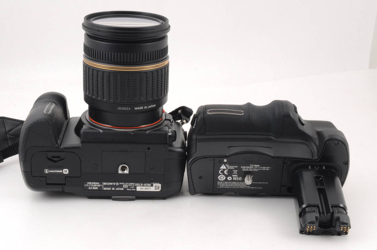 動作品 ソニー SONY α700 DSLR-A700 レンズ TAMRON AF 17-50mm f2.8 デジタル一眼カメラ バッテリーグリップ VG-C70AM フード付 管K6369_画像7