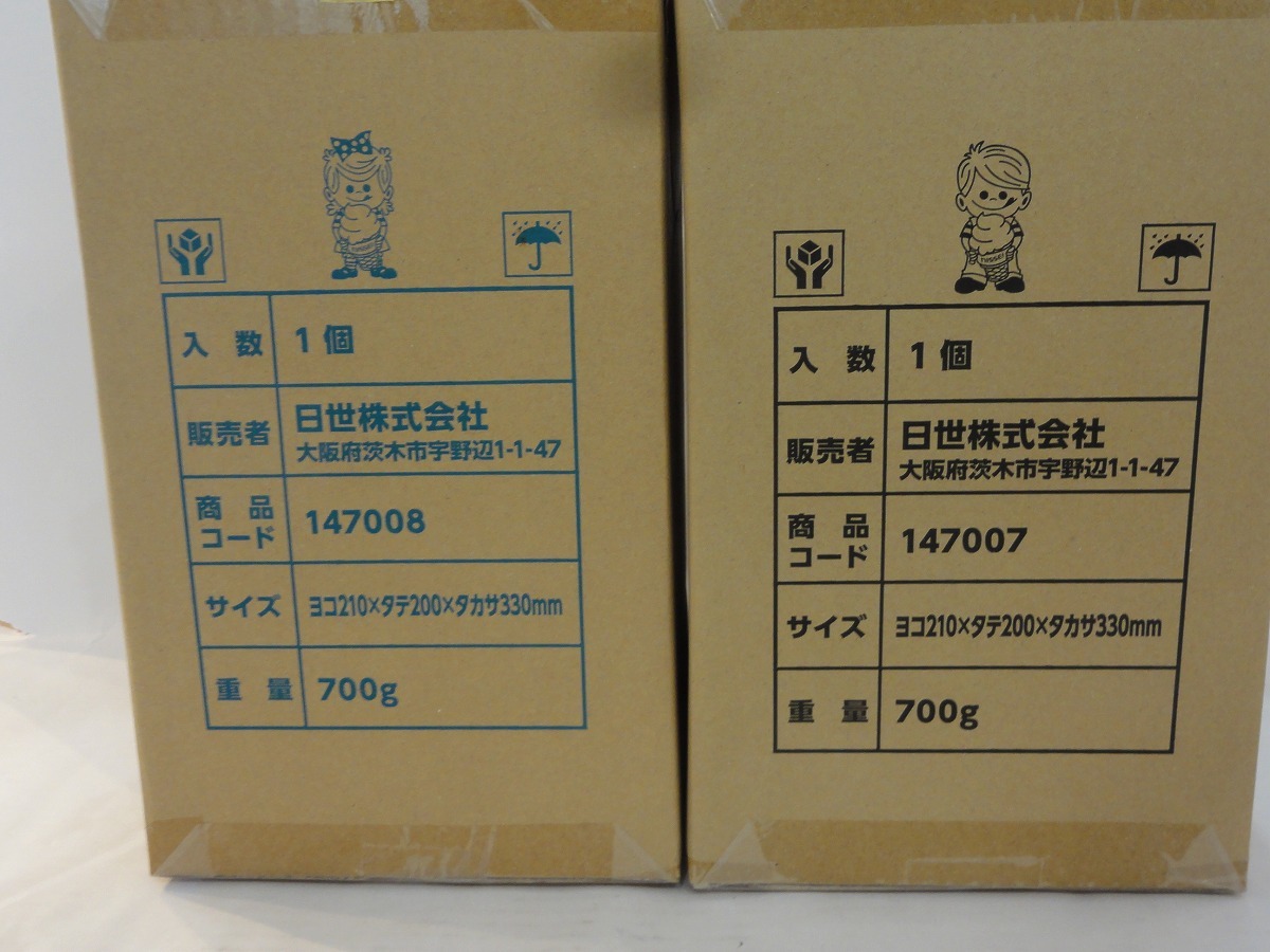 TTOWN★ 未使用箱傷み 日世 キャラクタードール ニックン セイチャン 2体セット 高さ約28㎝ L-32の画像6