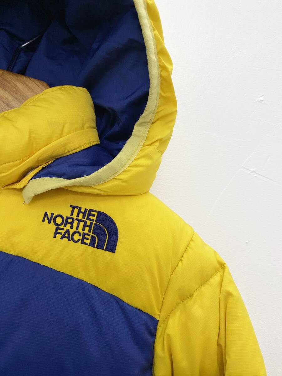 (T3945) THE NORTH FACE 600 ノースフェイス ダウンジャケット KIDS 110 サイズ 正規品_画像2