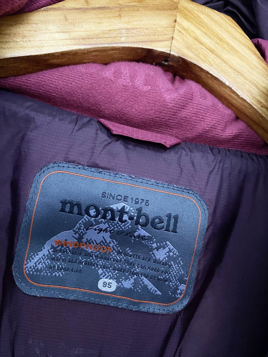 (T3871) MONT-BELL ダウンジャケット レディース M サイズ 正規品_画像7