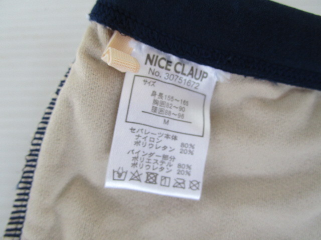 ♪NICE CLAUP♪ JK・JC向け 女子競泳用 スイムスパッツ Mサイズ  a40の画像8