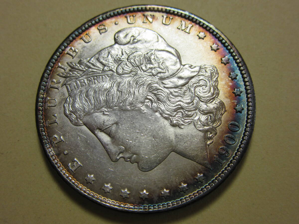 １５、アメリカ ONE DOLLAR銀貨 １９００年 ２６，８１ｇ 品位９００の画像4