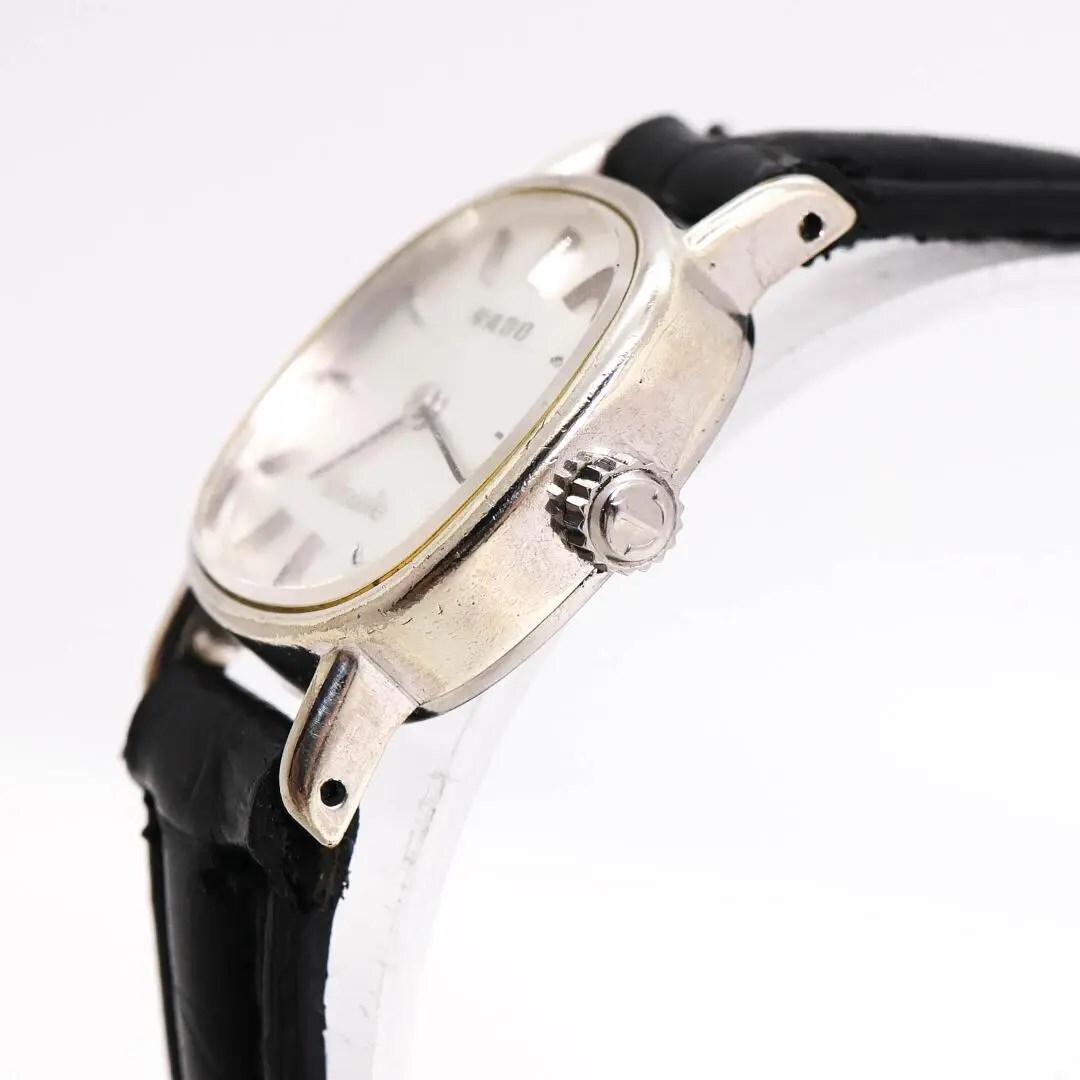 《希少》RADO silhouette 腕時計 シルバー 手巻き レディースeの画像6
