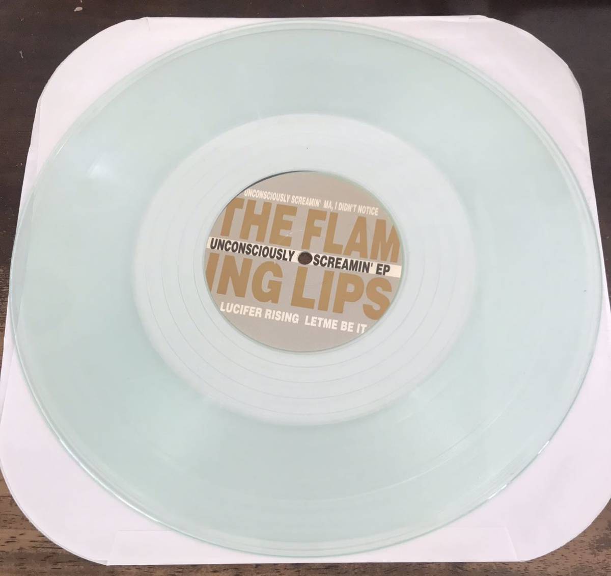 ■THE FLAMING LIPS ■UNCONSCIOUSLY SCREAMING E.P. ■12inch EP / 33rpm / 1990 Atavistic / Clear Color Vinyl / US Alternative Rock_画像5