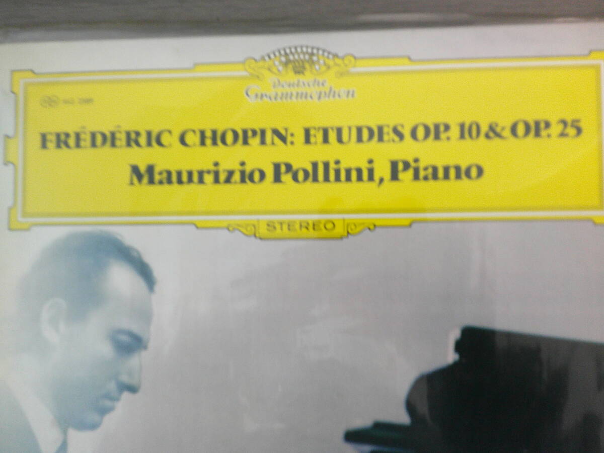 1242中古レコード　ポリー二.ショパン練習曲集　12の練習曲作品10　12の練習曲作品25　マウリツィオ・ポリー二　ピアノ　LP版　