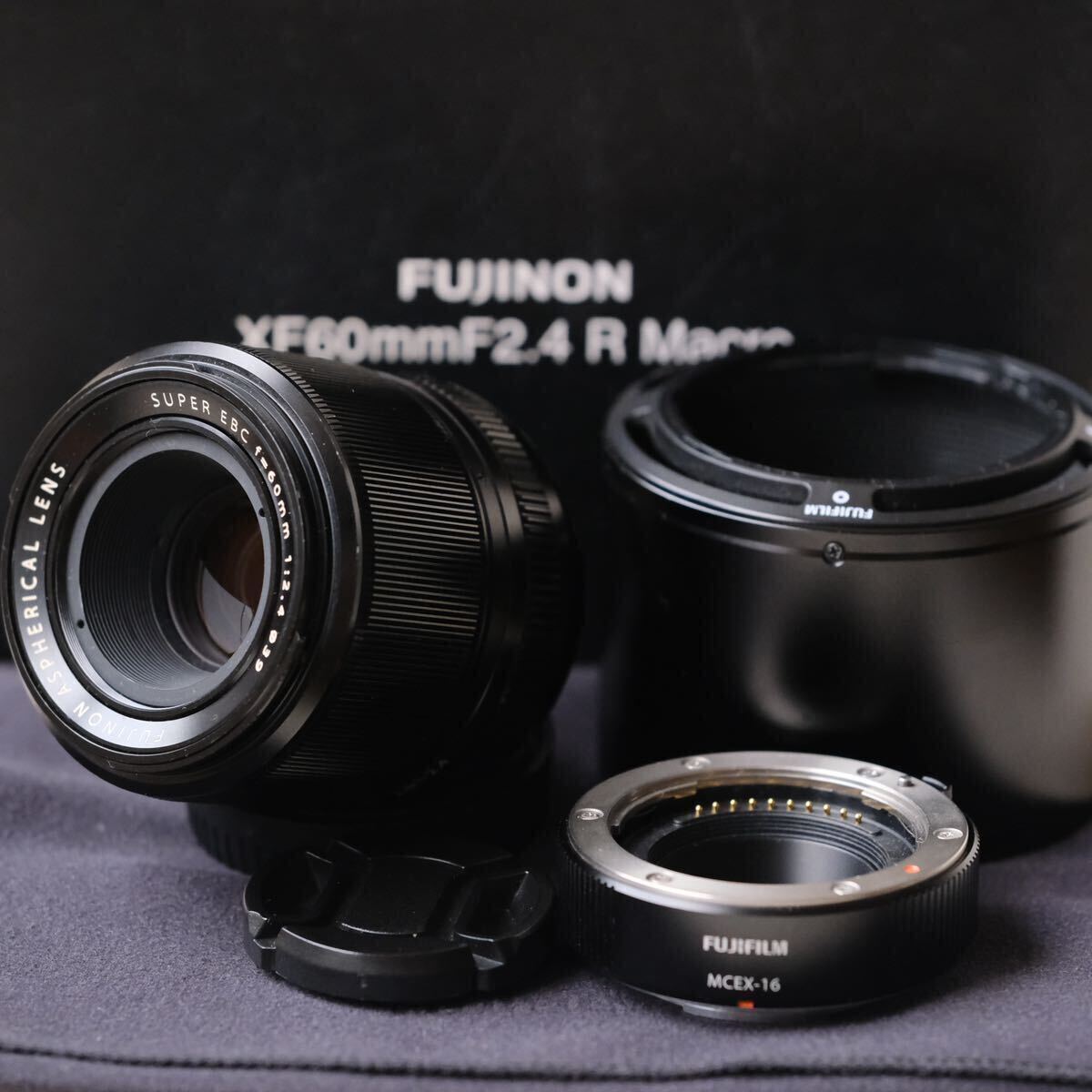 FUJIFILM FUJINON XF60mmF2.4 R Macro MCEX-16付き