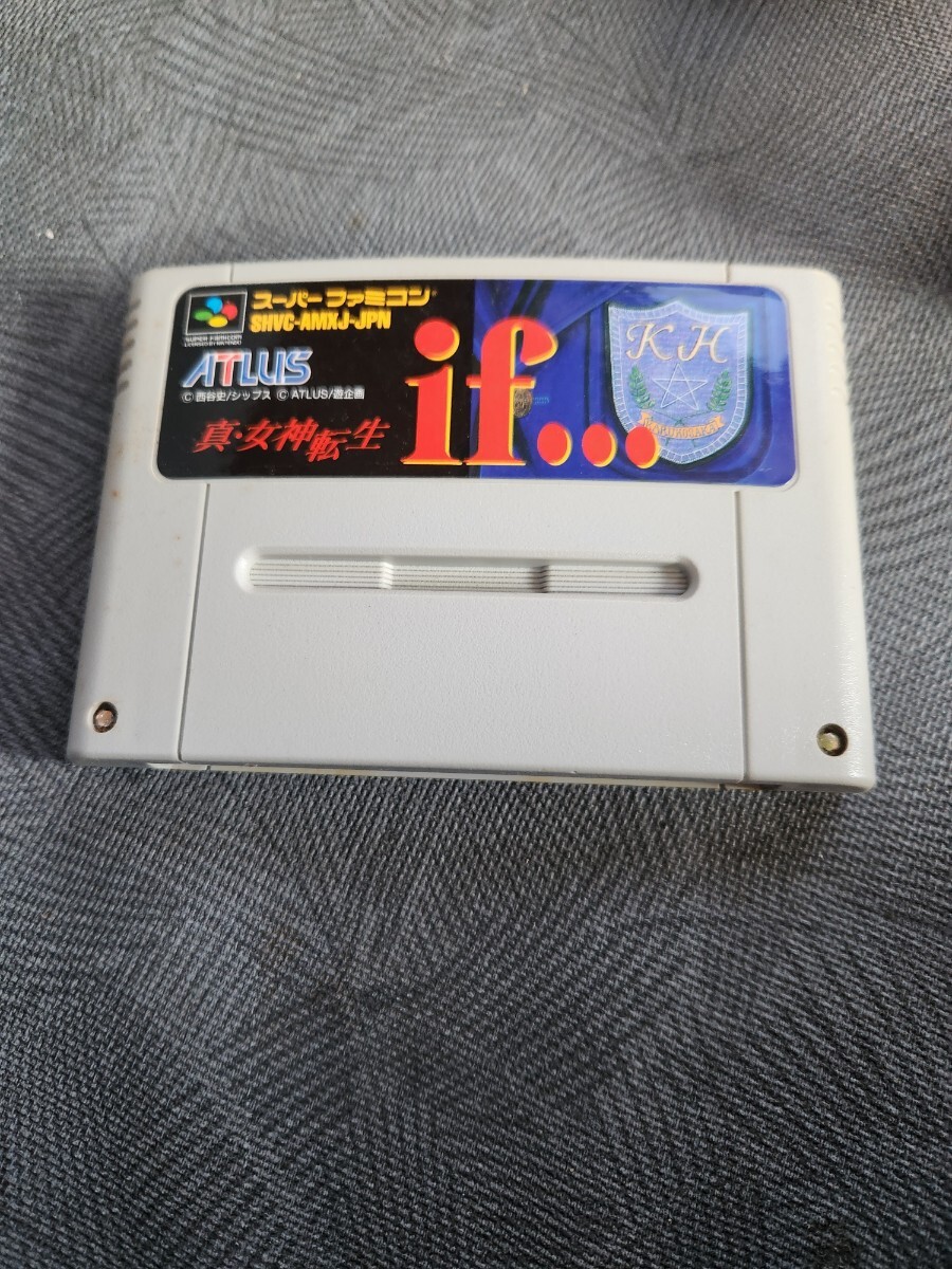 真・女神転生 if...　スーパーファミコン ソフトのみ_画像1