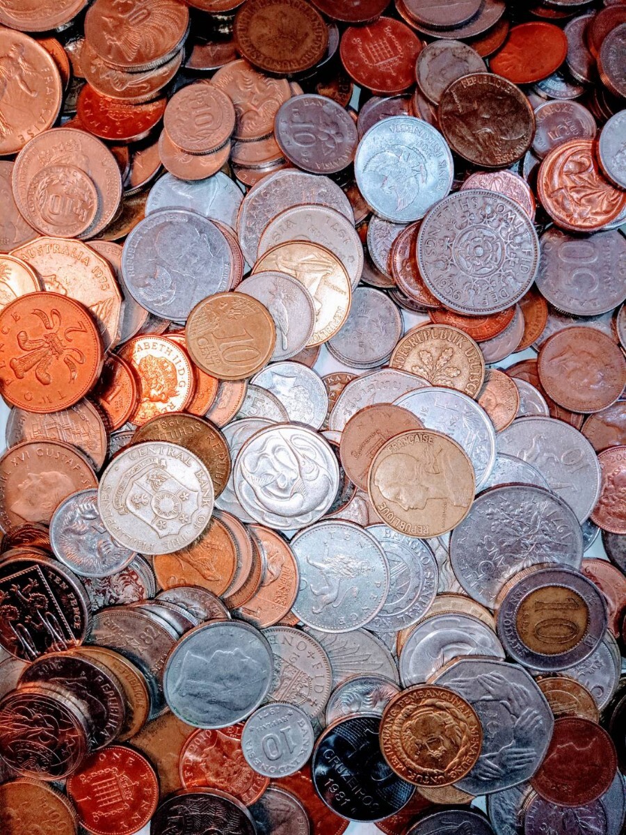 330　世界の混合コイン 古銭2.72kg　貴重希少コインおまとめ_画像6