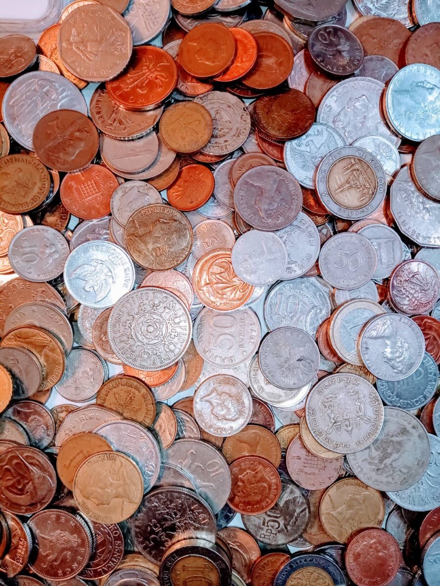 330　世界の混合コイン 古銭2.72kg　貴重希少コインおまとめ_画像9