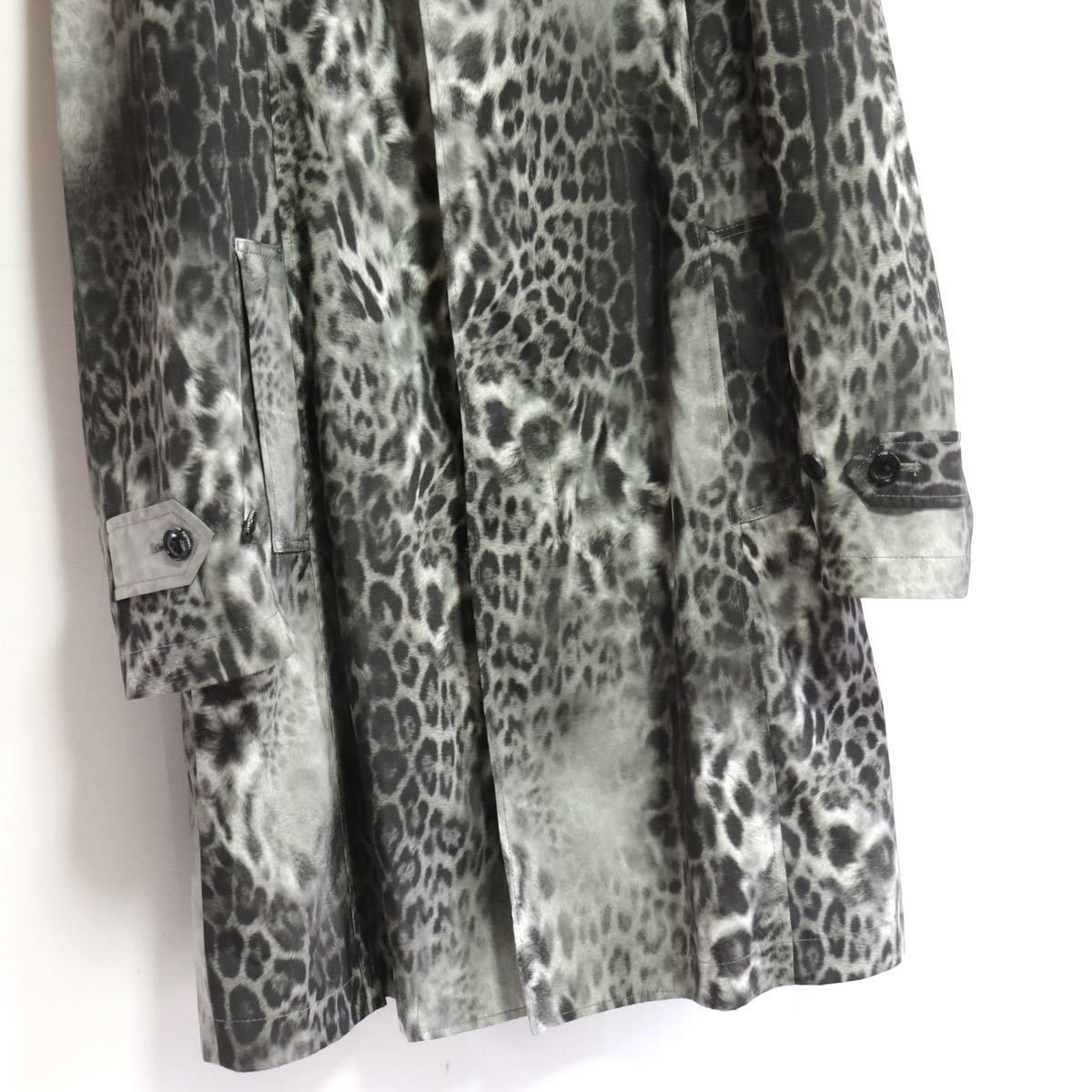 名作【tornado mart トルネードマート】leopard trench coat jacket/y2k jpn VINTAGE/トレンチコート/コート アニマル_画像4