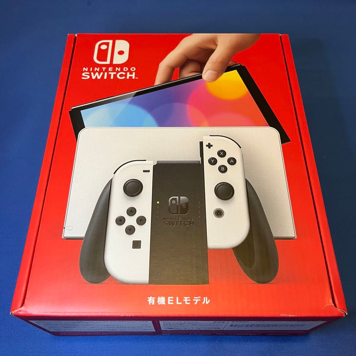 【新品未使用】Nintendo Switch 有機ELモデル Joy-Con(L)/(R) ホワイト + ガラスフィルム付き