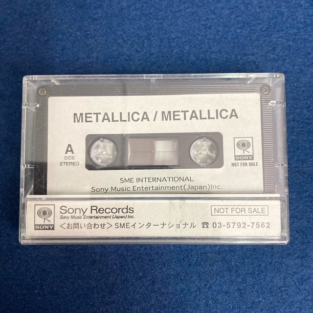 希少! レア! プロモ METALLICA カセットテープ 非売品 サンプル品 メタリカ 過去のカバー曲集テープ タイトル未定 現状品 digjunkmarkの画像2