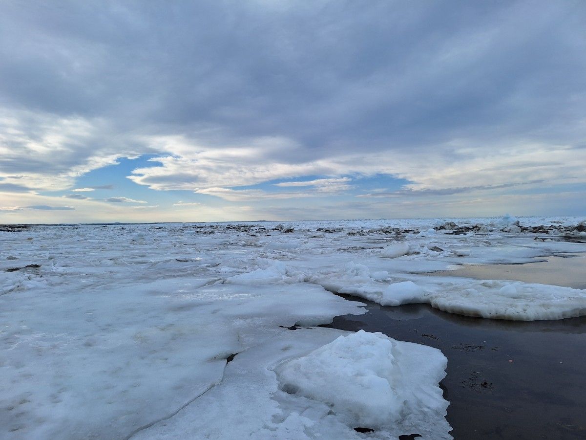 オホーツク海　世界遺産知床の流氷