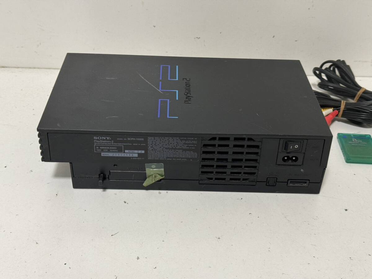 【ソニー PS2 本体セット SCPH-10000 ブラック メモリーカード コントローラー 】_画像7