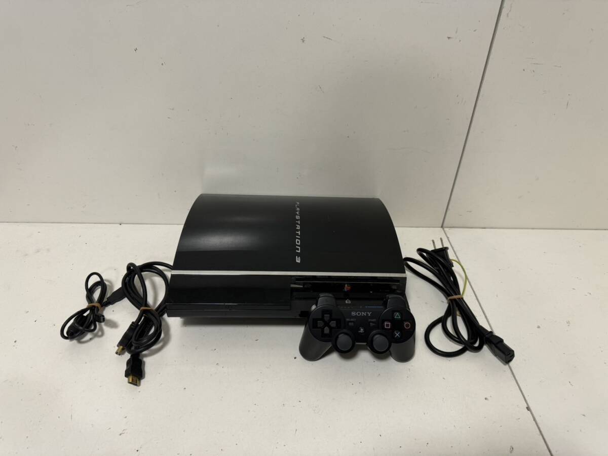 【SONY PS2対応機種 ハイスペック PS3 本体セット【高容量HDD 120GBへ換装済み】CECHA00 純正コントローラー PS3最上位モデル 】_画像1