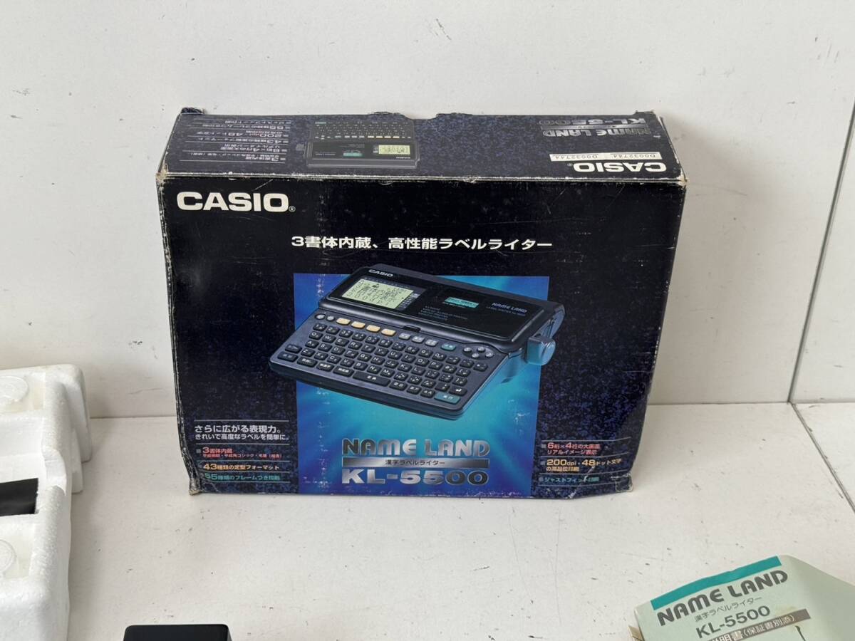 【CASIO 漢字ラベルライター ネームランド NAME LAND KL-5500 本体 アダプタ AD-A12150】の画像9