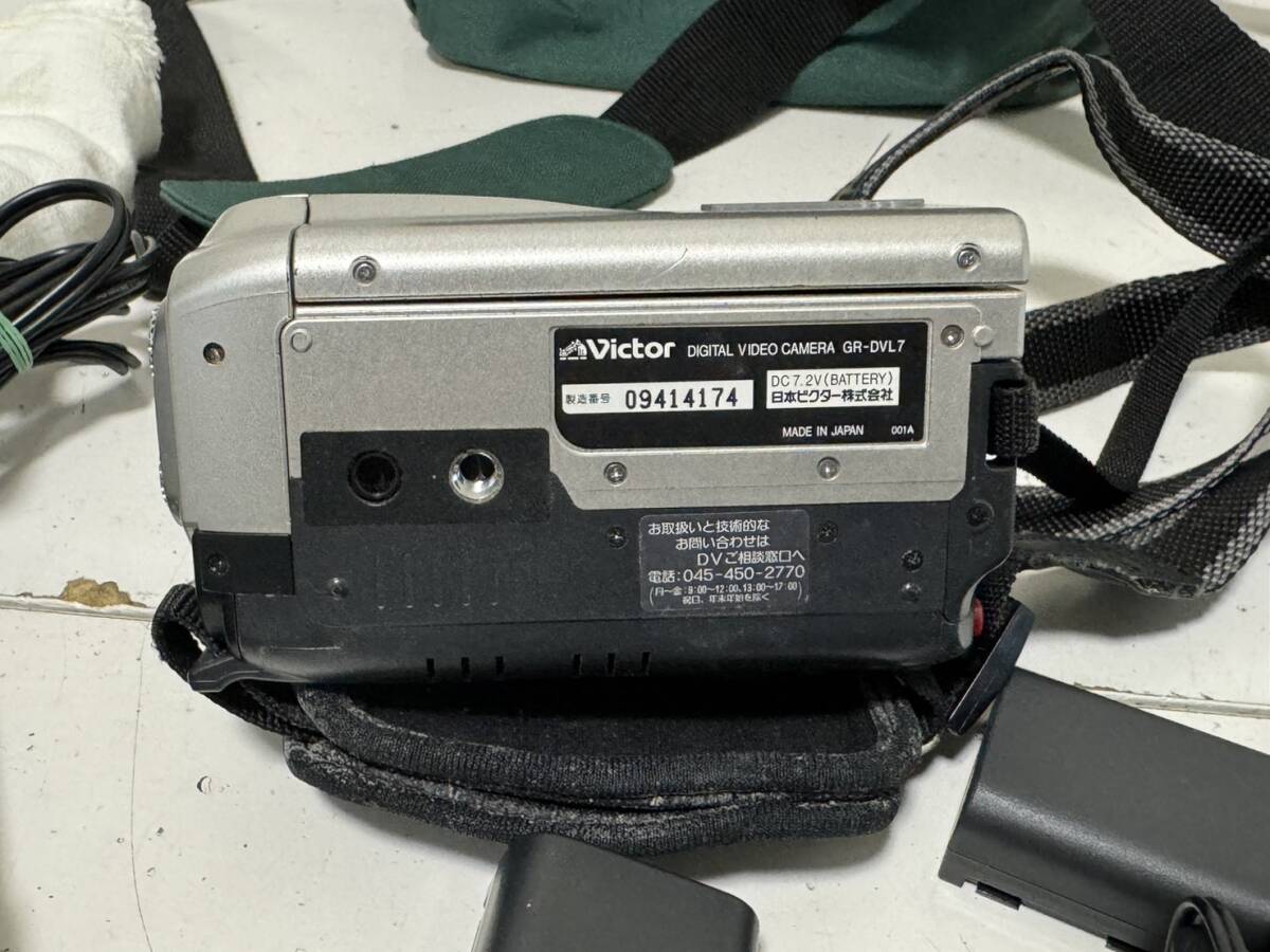 【Victor GR-DVL7 本体 アダプタ AA-V68 他付属品 デジタルビデオカメラ miniDV】_画像9