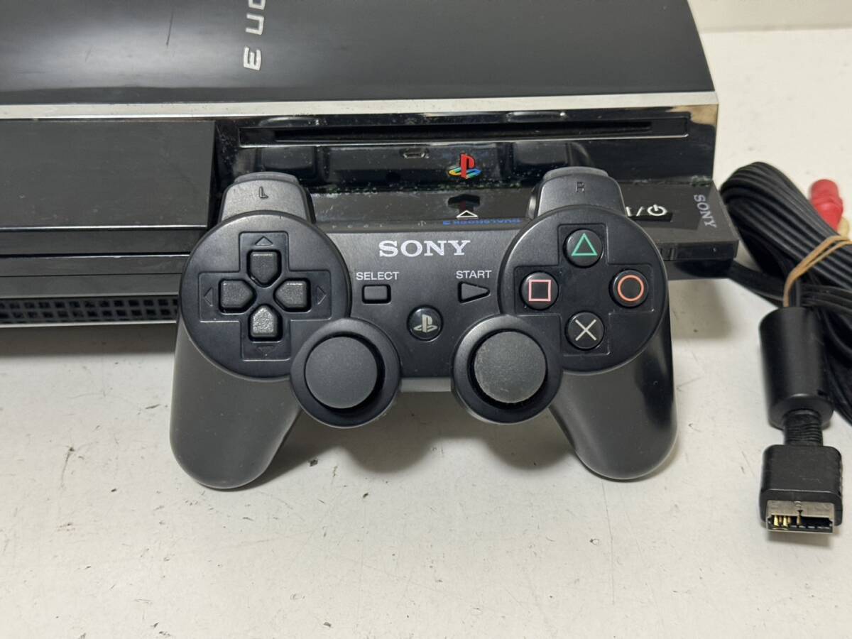 【SONY PS2対応機種 ハイスペック PS3 本体セット【高容量HDD 320GBへ換装済み】CECHA00 純正コントローラー PS3最上位モデル 】_画像3