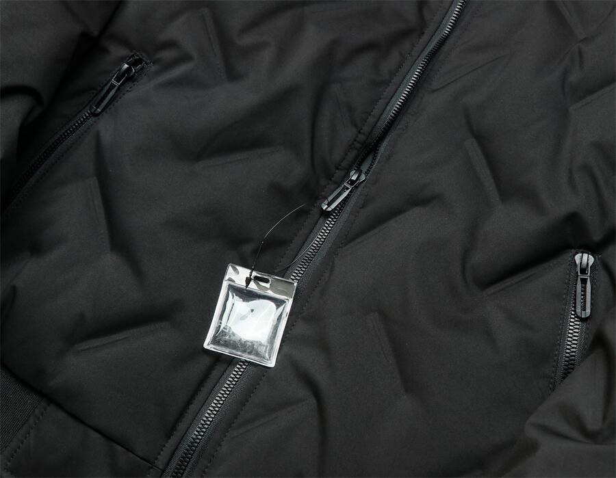 AC26　ダウンジャケット　メンズ　XL(日本サイズでL程度)　ブルゾン　スタジャン　アウトドア　カジュアル　シンプル　立ち襟_画像5