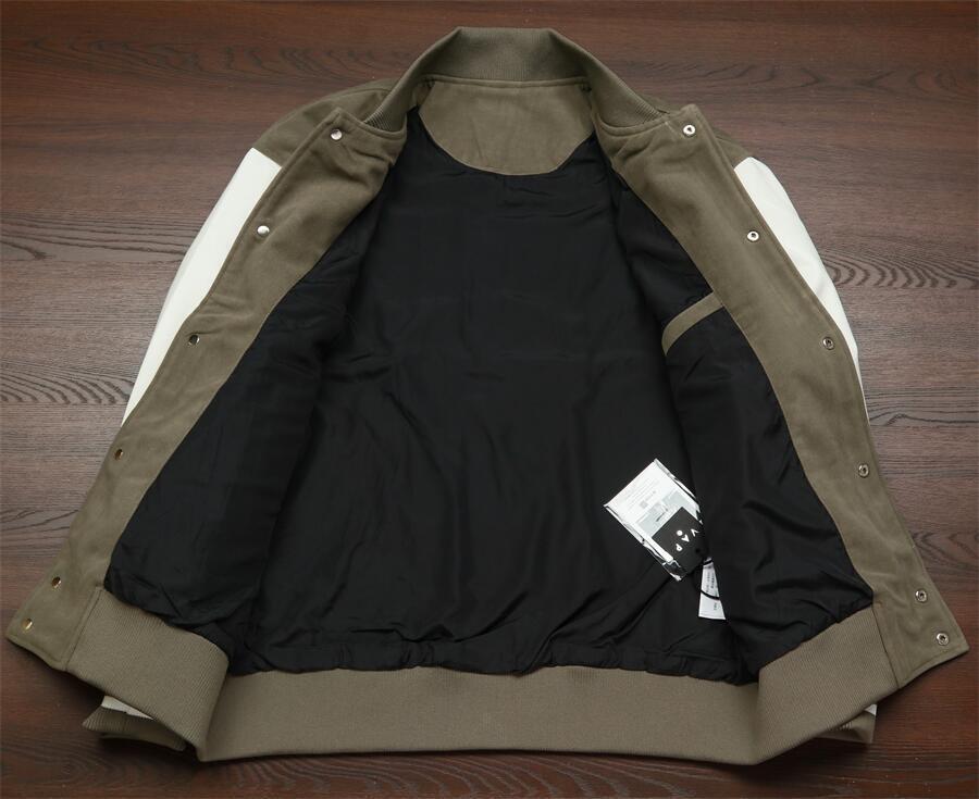 AC30 VAP スタジャン メンズ M PUレザー袖 ジャケット ブルゾン パーカー カジュアル ゆったり 刺繍 虎 防風 春秋の画像2