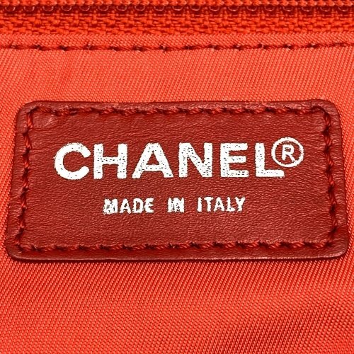 シャネル トートバッグ ハンドバッグ ニュートラベルライン オレンジ ナイロン レディース CHANEL_画像7