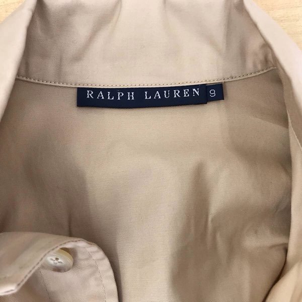 『USED』 RALPH LAUREN ラルフローレン スプリングコート ステンカラーコート ベージュ系_画像5