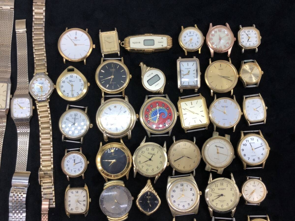 動作未確認品 ジャンク ゴールドカラー 金色 ステンレス 金属系 腕時計 100本 SEIKO/CASIO/CITIZEN ブランド まとめ売り 大量 まとめて_画像5