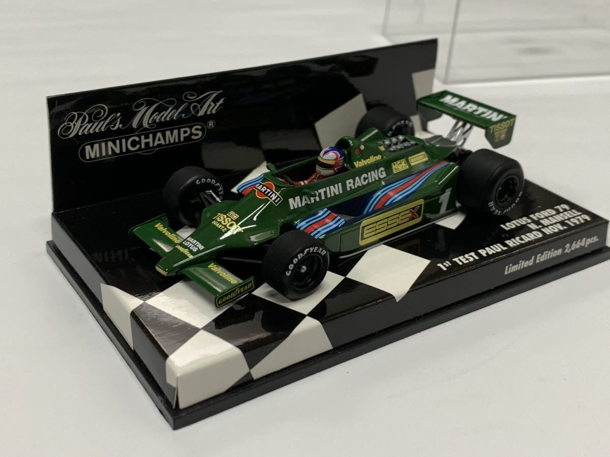 MINICHAMPS 1/43 LOTUS FORD 79 N. MANSELL 1st TEST PAUL RICARD NOV. 1979 ミニチャンプス ロータス79 新品 マンセル _画像1