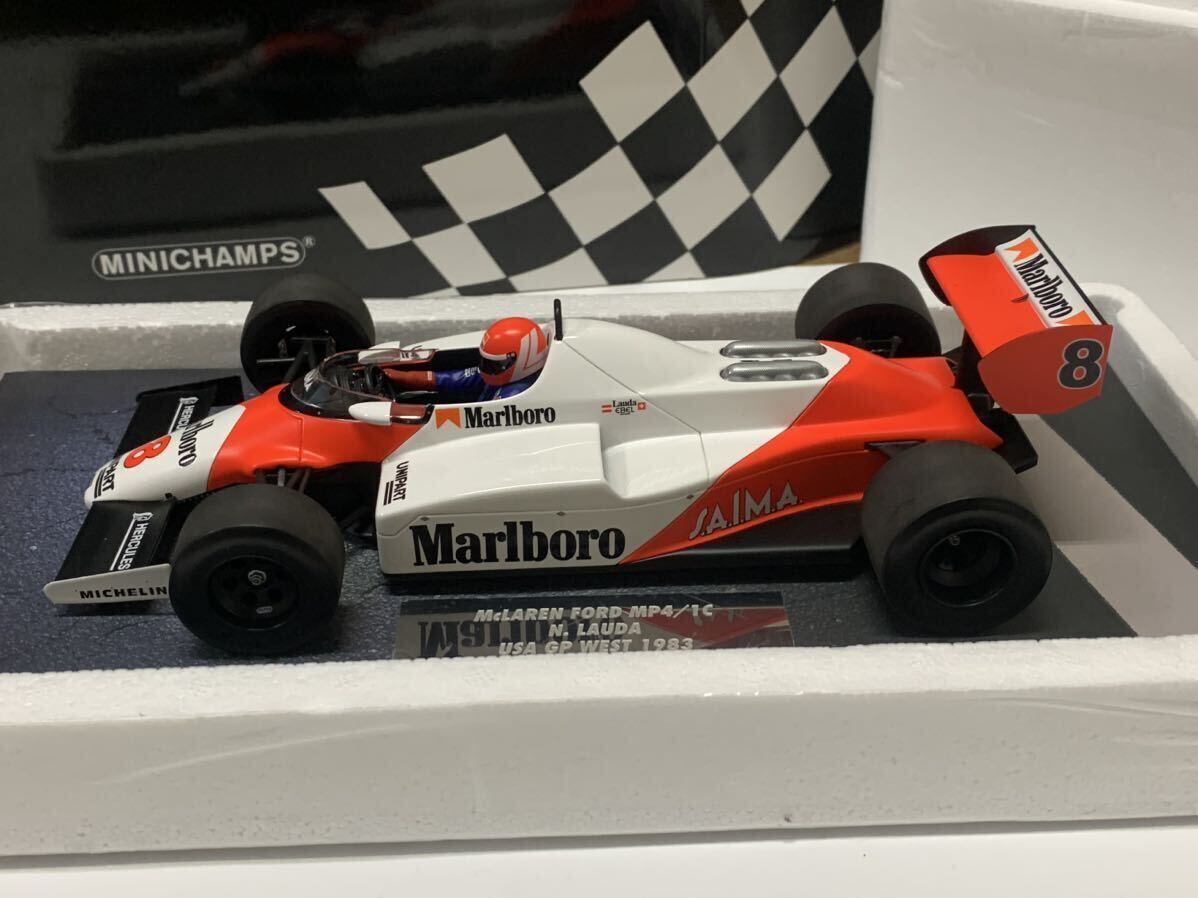 MINICHAMPS 1:18 McLAREN FORD MP4/1C N. LAUDA USA GP WEST 1983 ミニチャンプス マクラーレンMP4 ニキ・ラウダ F1 Marlboro_画像3