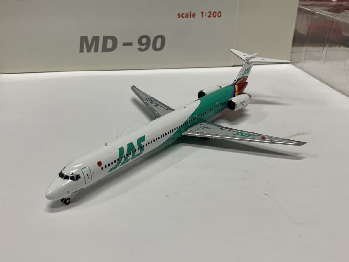 ホーガン 1/200 JAPAN AIRLINES MD - 90 航空機模型　完成品　JAS JAL 飛行機　旅客機　日本航空　hogan _画像7
