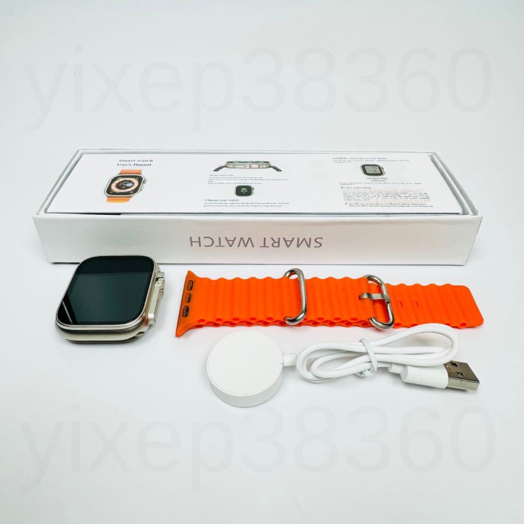 [2024 новейшая модель ]Apple Watch Ultra2 товар-заменитель смарт-часы большой экран Ultra смарт-часы Android телефонный разговор спорт музыка . средний кислород многофункциональный.