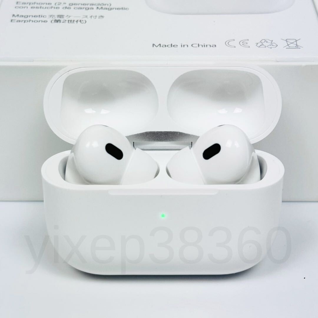 【2024最新型】AirPods Pro 第2世代 代替品 ワイヤレスイヤホン Bluetooth 5.3 TWS 高品質 充電ケース付 Android iPhone .X 11 12 13 14 15_画像1