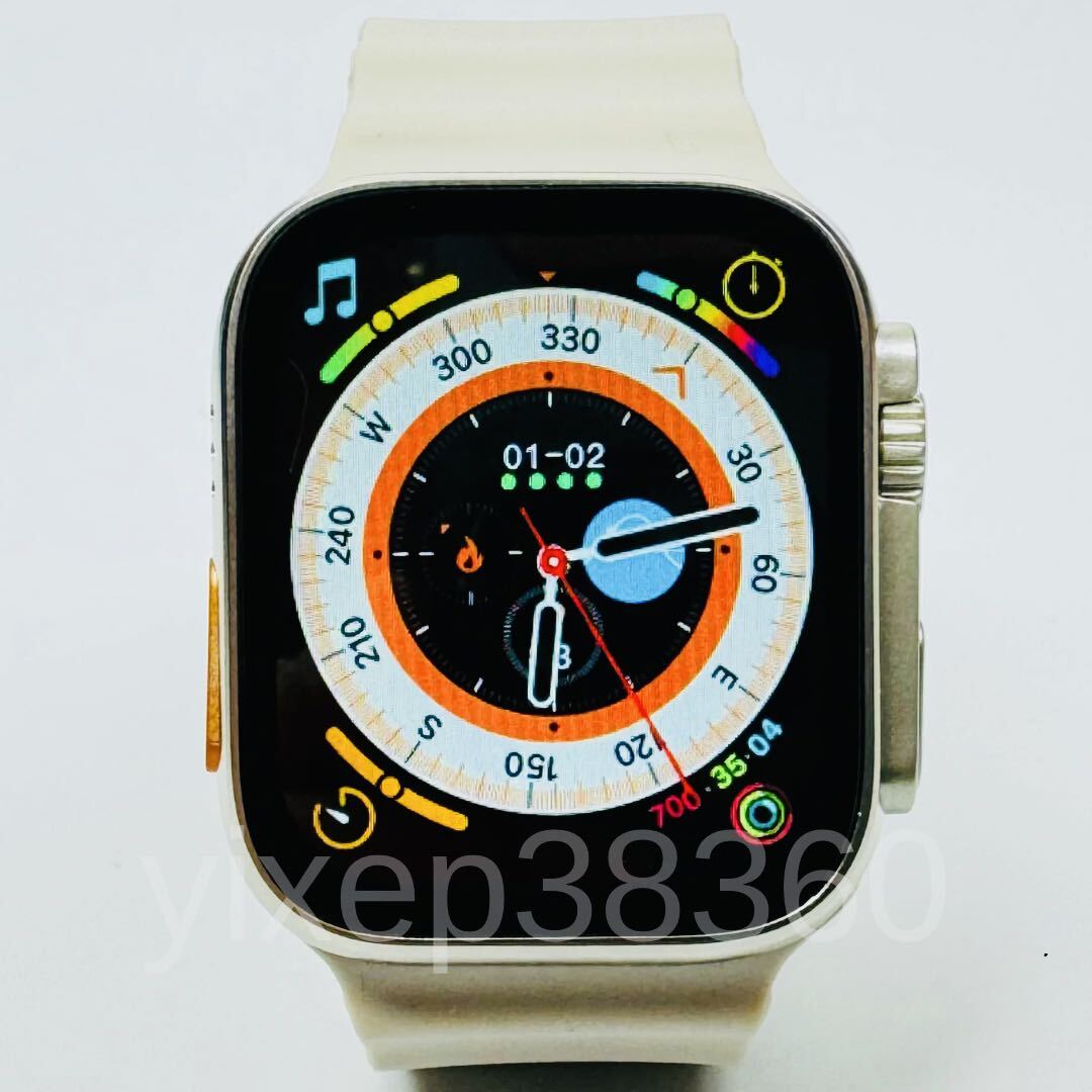 【2024最新型】Apple Watch Ultra2 代替品 スマートウォッチ 大画面 Ultra スマートウォッチ Android 通話 スポーツ 音楽 血中酸素 .多機能_画像1