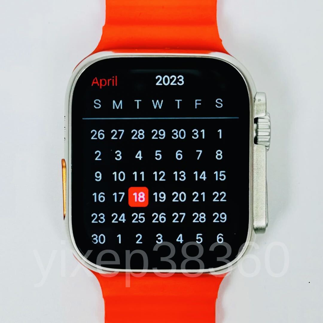【2024最新型】Apple Watch Ultra2 代替品 スマートウォッチ 大画面 Ultra スマートウォッチ Android 通話 スポーツ 音楽 血中酸素 多機能 の画像5