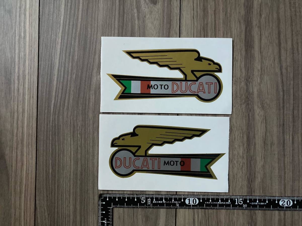 ★送料無料★Ducati WING ドゥカティ カッティング ステッカー デカール ペア セットの画像1