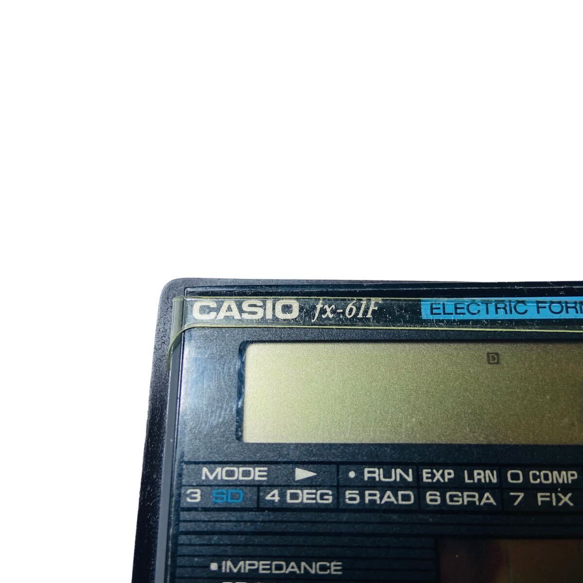 【希少】CASIO fx-61F 関数電卓 カシオ 取扱説明書付き ケース付き 電卓の画像8