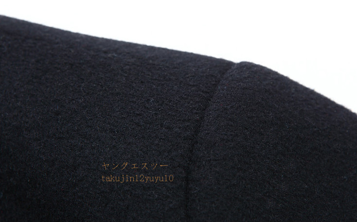 入手困難■メンズ ロングコート 高品質 ウールコート 新品 ステンカラーコート 紳士服 ビジネスコート ラシャ ジャケット 二色 黒 3XL_画像5