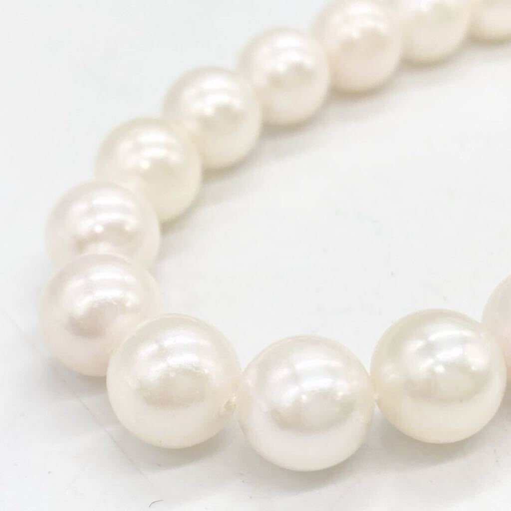 ■アコヤ本真珠ネックレス4点おまとめ■m約128g 約6.5~8mm あこや 真珠 パール ネックレスpearl necklace jewelry parts DA0_画像2