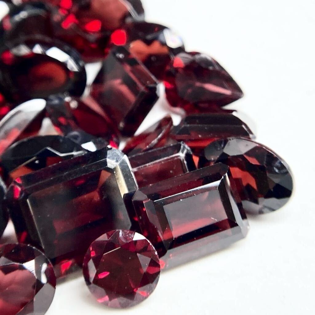 ■天然ガーネットおまとめ■a約250ct 約50g ルース 裸石 宝石 ジュエリー jewelry ガーネット garnet 柘榴石 DD0_画像2